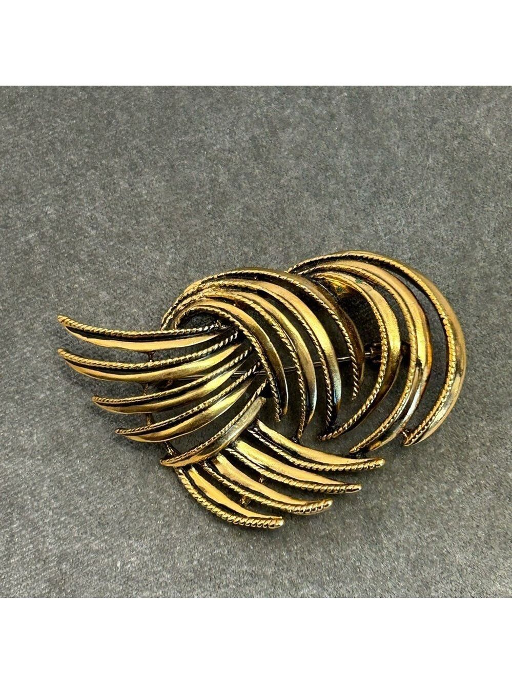 Butler vintage abstract swirl brooch pin